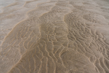 Sandmuster am Strand