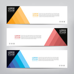 modern design, web banner template, vector illustration