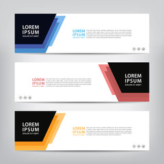 modern design, web banner template, vector illustration