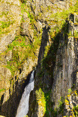 Voringsfossen waterfall, Mabodalen canyon Norway
