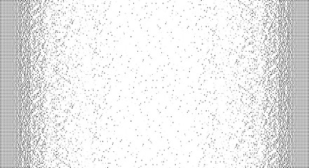 Falling Pixels. Pixel Abstract Mosaic Gradient Design. Halftone effect. From chaos to order. Big data, smart system. 