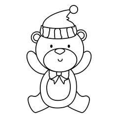 little bear teddy with hat