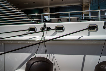 luxury yacht, detail