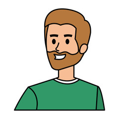 young man with beard avatar character