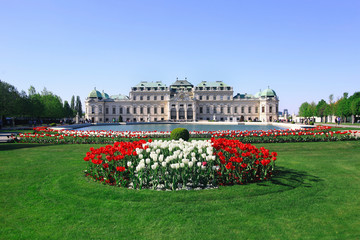 Belvedere Castle in City Vienna - Austria