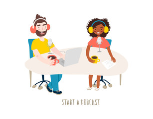 Isolated vector cartoon illustration.