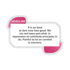 headliner sign. headliner paper origami speech bubble. headliner tag. headliner banner