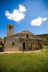 Fototapeta na wymiar ruins of old church