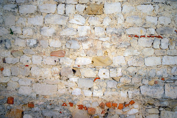 texture of old stone wall, mediterranean