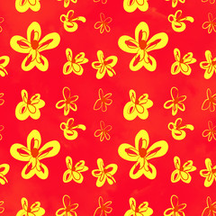 Abstract floral seamless pattern.