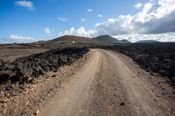 Big empty road in a mountains