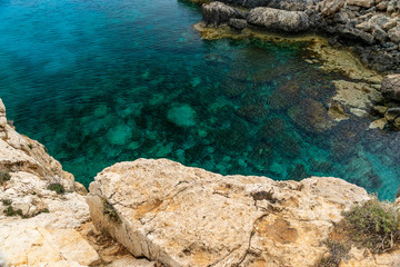 Cozy picturesque bay on the shores of the Mediterranean Sea