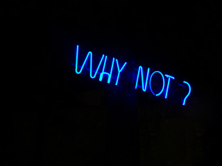 Why not neon light sign