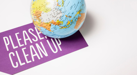 clean up the world - ecological concept
