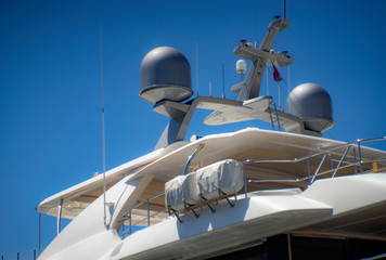 Luxury yacht, northern Mediterranean, Croatia, detail