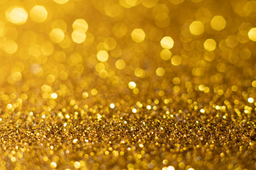 gold sparkle glitter abstract bokeh background Christmas