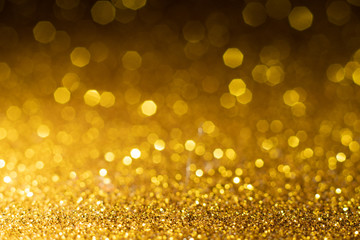 gold sparkle glitter abstract bokeh background Christmas