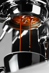 Espresso shot from espresso machine