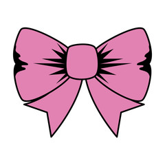 bowtie ribbon decorative isolated icon