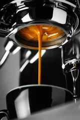 Foto op Plexiglas Espresso shot from espresso machine © Mikhail