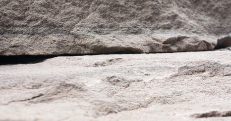 Blurred front Rock Mountain Overlap empty table Blank for mockup design..