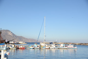 Fototapeta na wymiar Hafen von Kardamena auf Kos