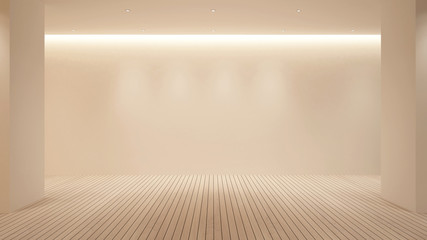 Space design for Reception office or lobby hotel artwork. Empty room design for artwork. 3D Illustration