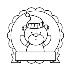 lace with little bear teddy and hat