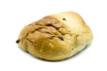 Briochebrötchen mit Rosinen Rosinenbrötchen isoliert 