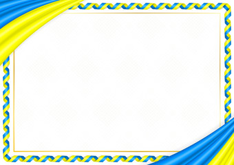 Border made with Palau national colors