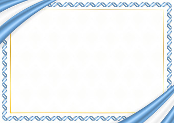 Border made with Argentina national colors