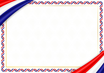 Border made with Croatia national colors