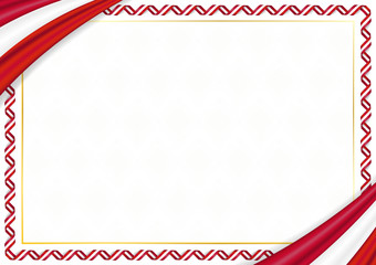 Fototapeta premium Border made with Denmark national colors