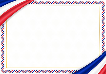 Border made with France national colors