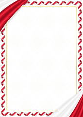 Border made with Bahrain national colors