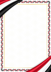 Border made with Egypt national colors