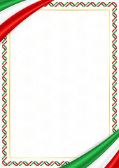 Border made with Iran national colors