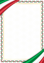 Border made with Italy national colors