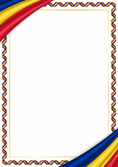 Border made with Romania national colors