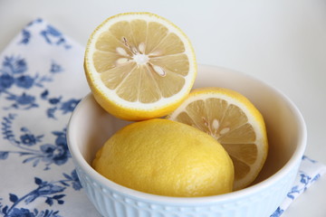 lemon on a plate