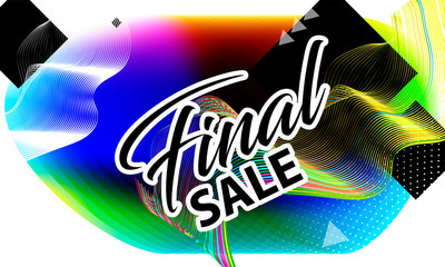 Background summer banner black friday Final Sale