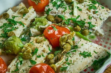 Cod with Tomato and Herb Butter