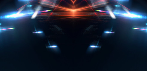 Abstract light tunnel