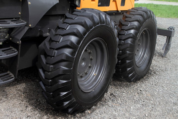 Wheels with a high protector of tractor.