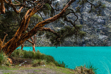 Lake Lagoon Andes Mountains Peru