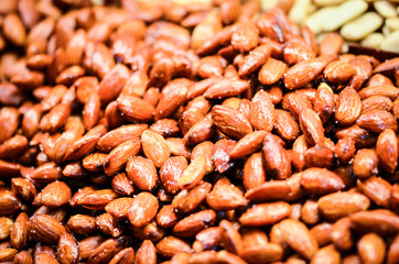 roasted seeds & nuts close up view