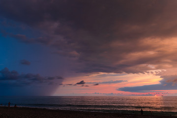 Fototapeta na wymiar Amazing sunset over the Black Sea