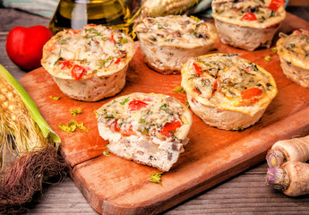 egg vegedeble muffins
