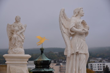Fototapeta na wymiar Close up of the statue; Haydn Mausoleum;Bergkirche;Vienna;Austria