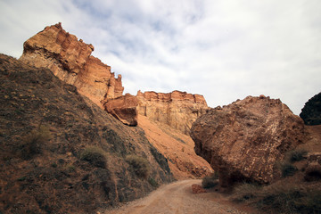 Canyon of the Charyn River in Kazakhstan.